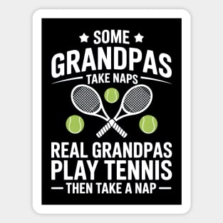 Real Grandpas Play Tennis Magnet